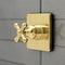 Kingston Brass KS3047AX Single-Handle Three-Way Diverter Valve with Trim Kit, Brushed Brass KS3047AX - alternate 3
